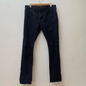 Pacsun black knee ripped skinny jeans